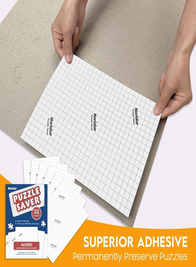 Nariolar Puzzle Saver Sheets - 32 Sheets Preserves 4x1000 Piece Jigsaw Puzzles in Minutes - Image 3